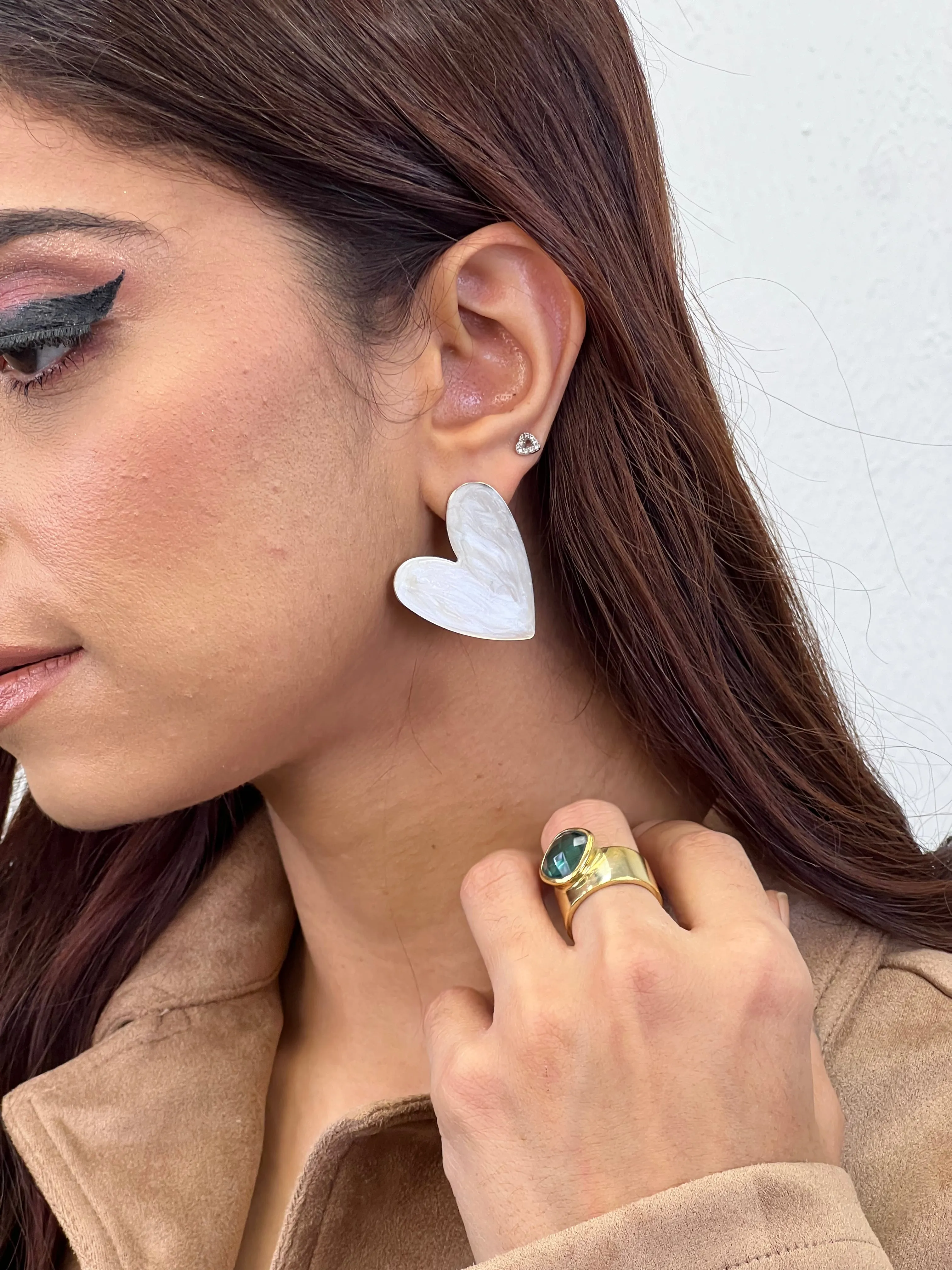 Angelic Bliss Heart Earrings