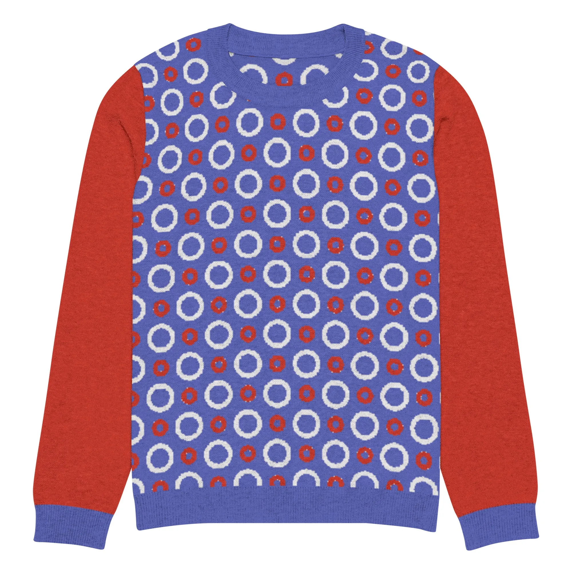 Circle Back in Purple Knitted Crewneck Sweater