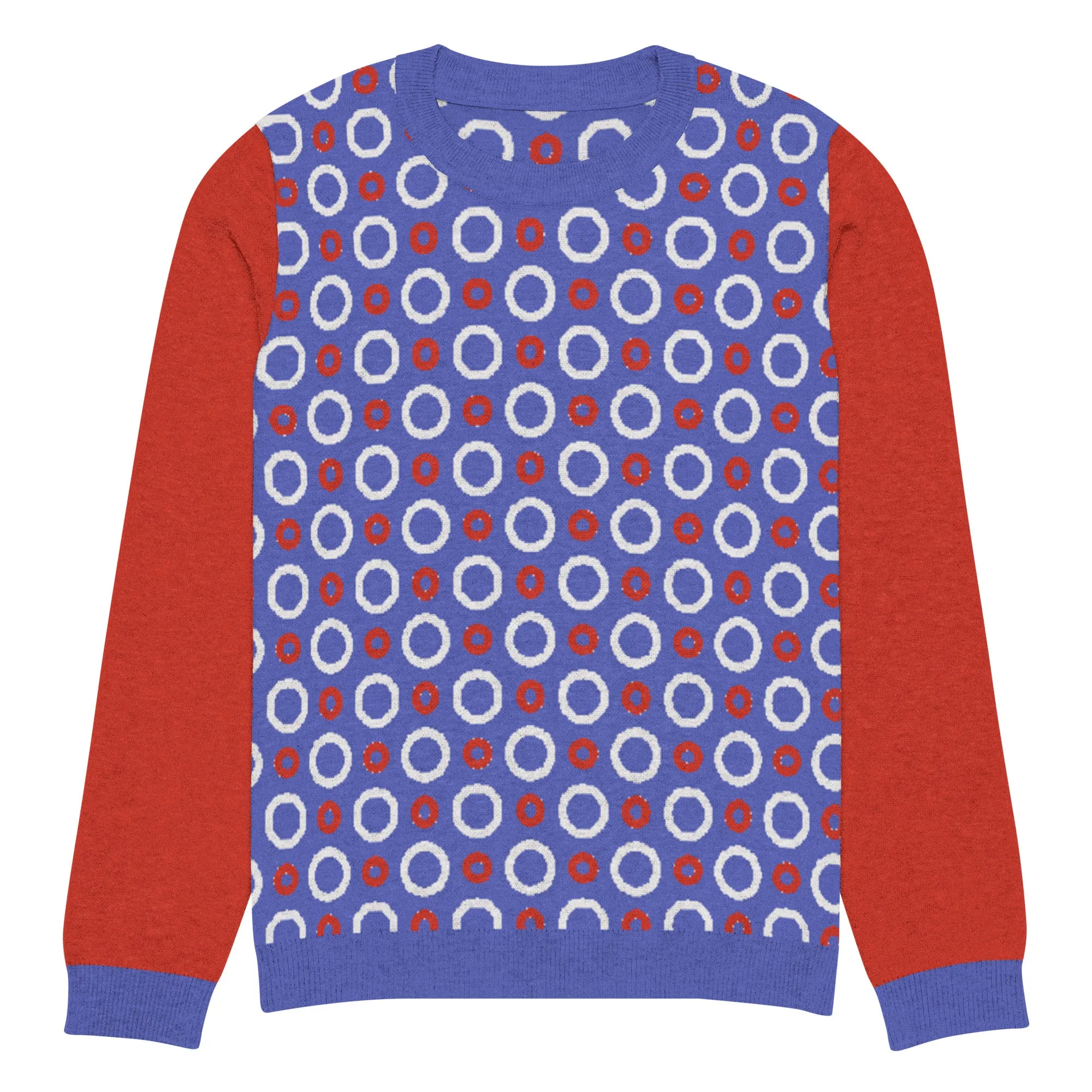 Circle Back in Purple Knitted Crewneck Sweater