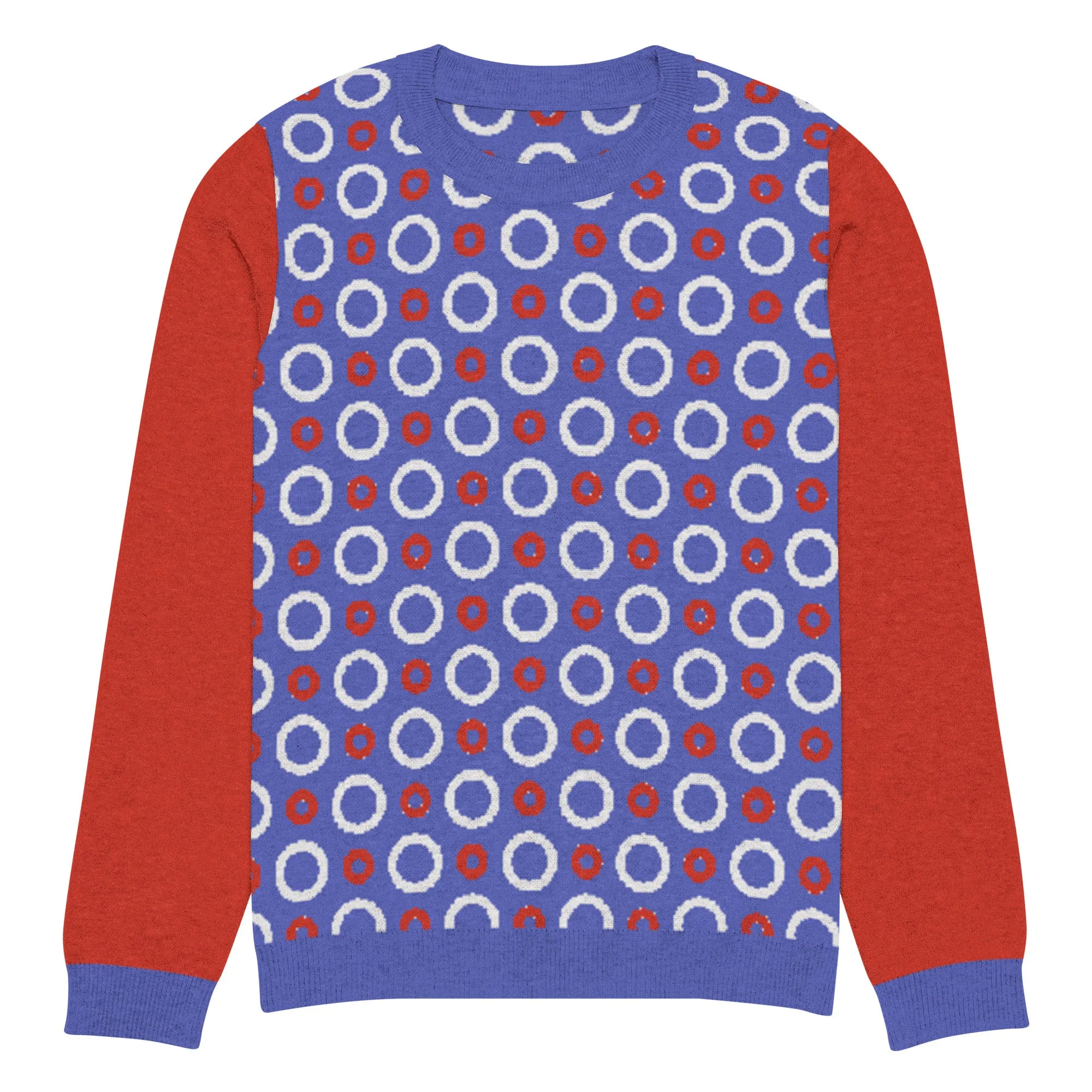 Circle Back in Purple Knitted Crewneck Sweater