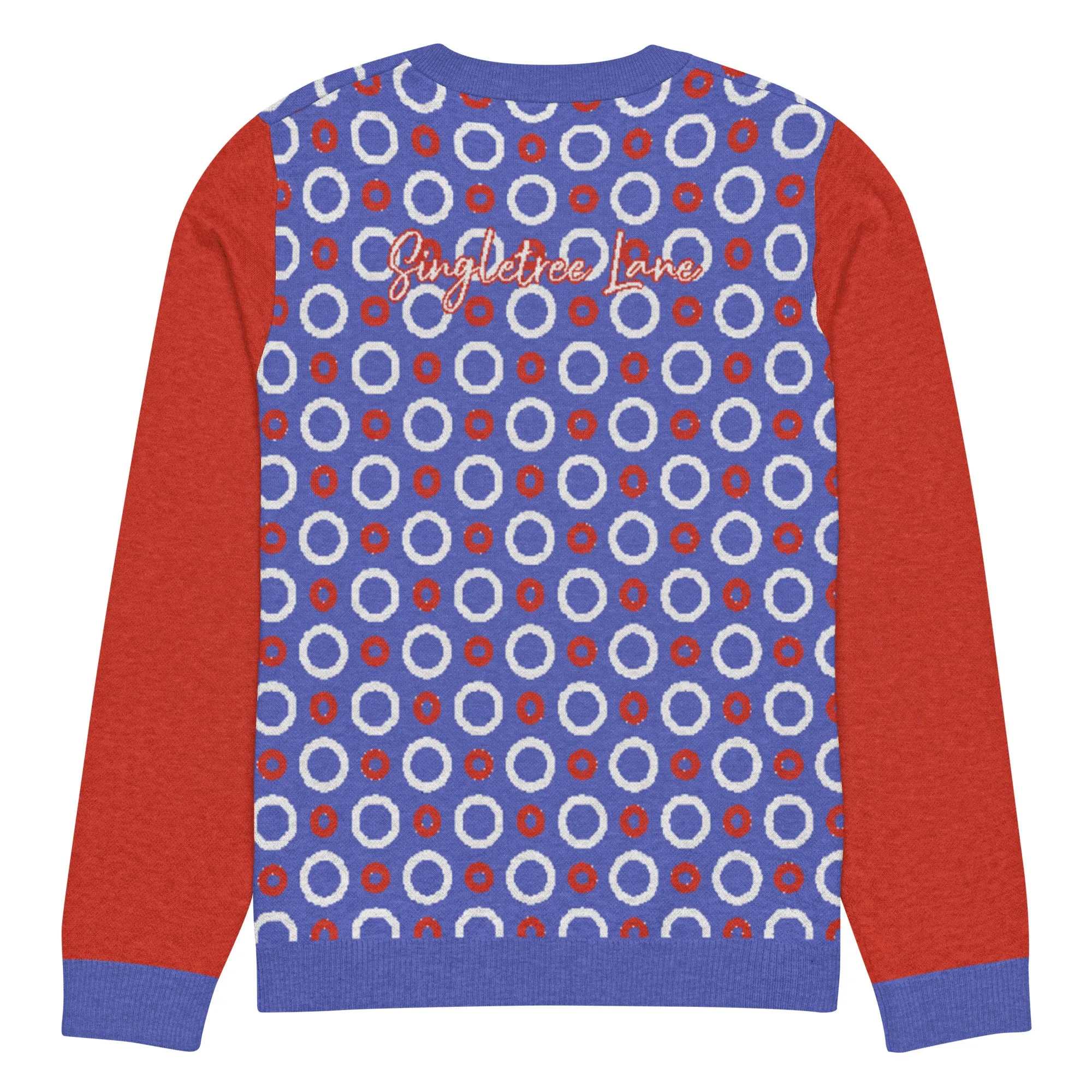Circle Back in Purple Knitted Crewneck Sweater