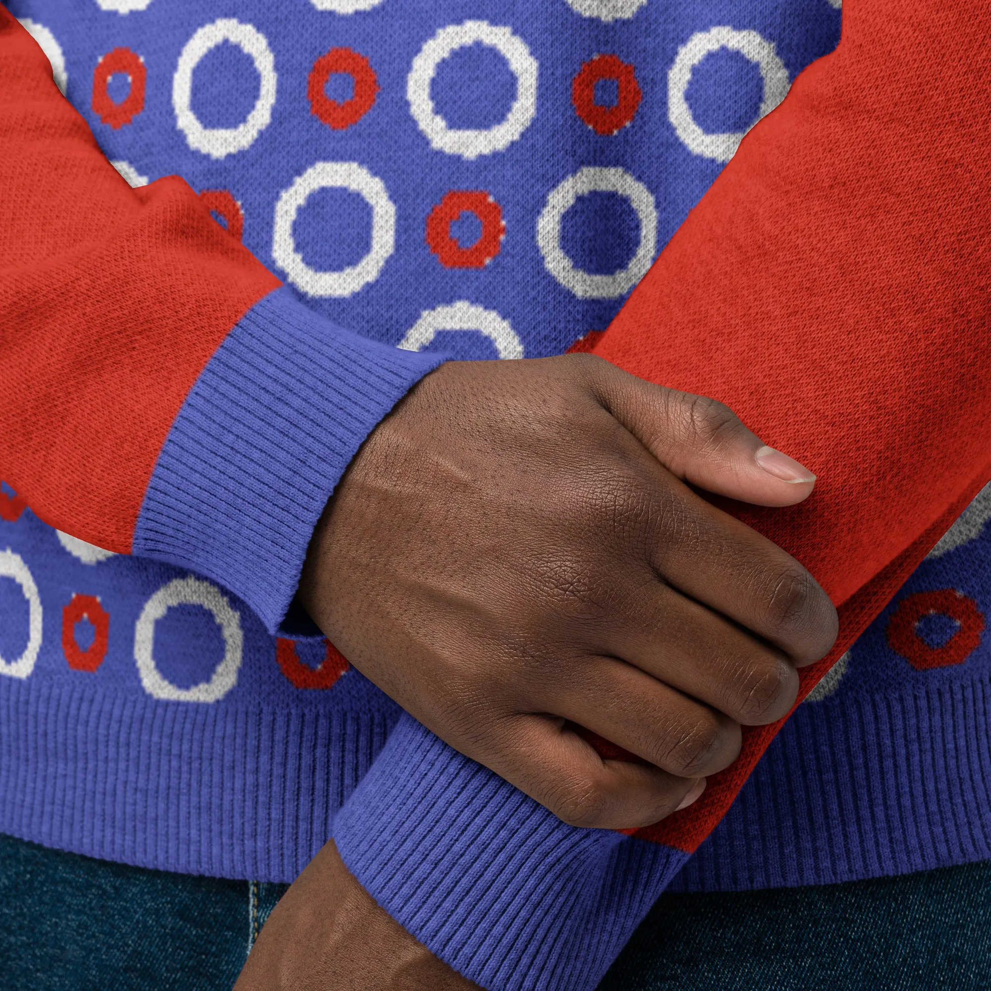 Circle Back in Purple Knitted Crewneck Sweater