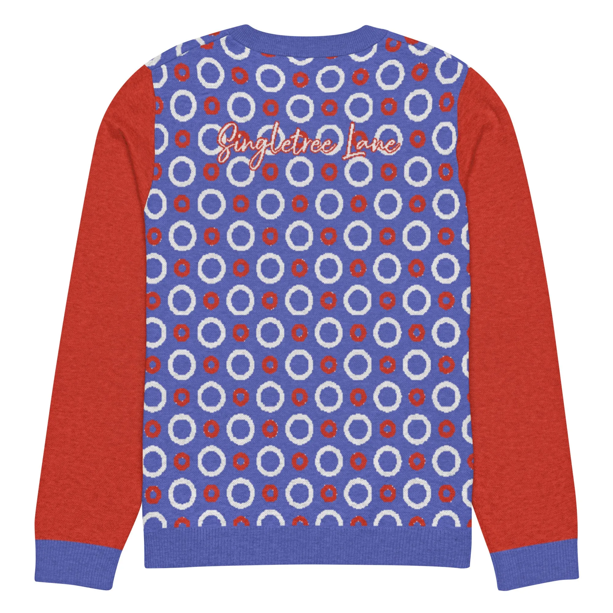 Circle Back in Purple Knitted Crewneck Sweater