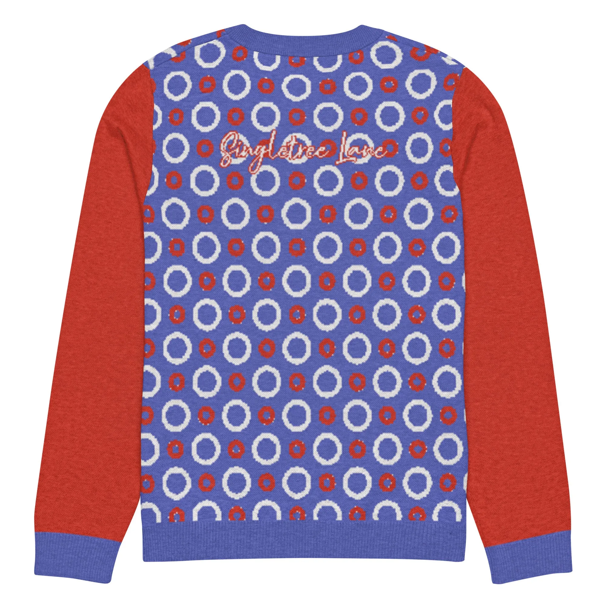 Circle Back in Purple Knitted Crewneck Sweater