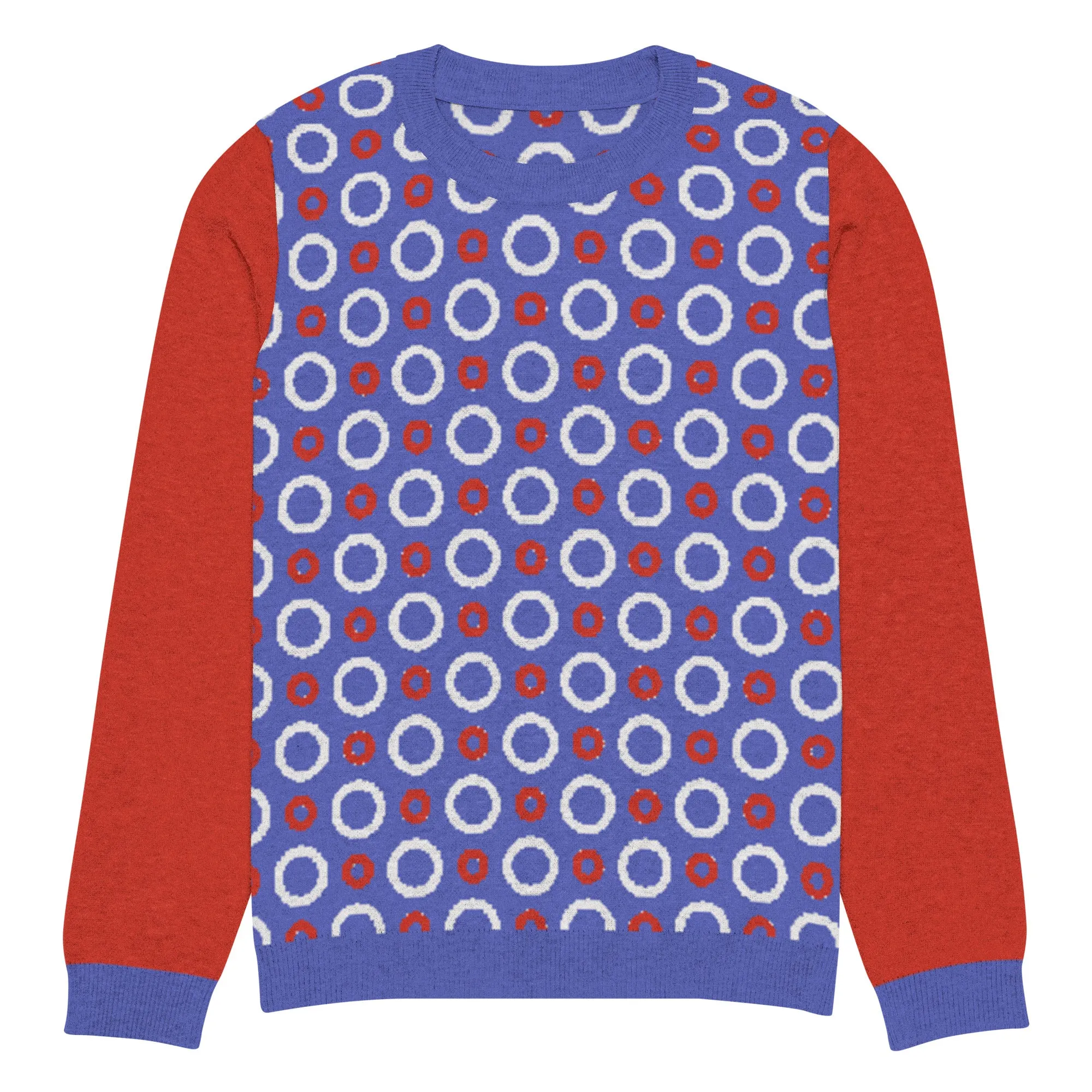 Circle Back in Purple Knitted Crewneck Sweater