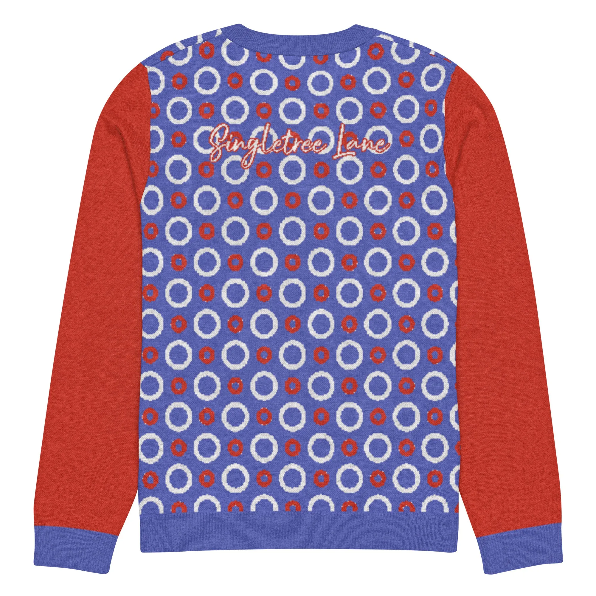 Circle Back in Purple Knitted Crewneck Sweater