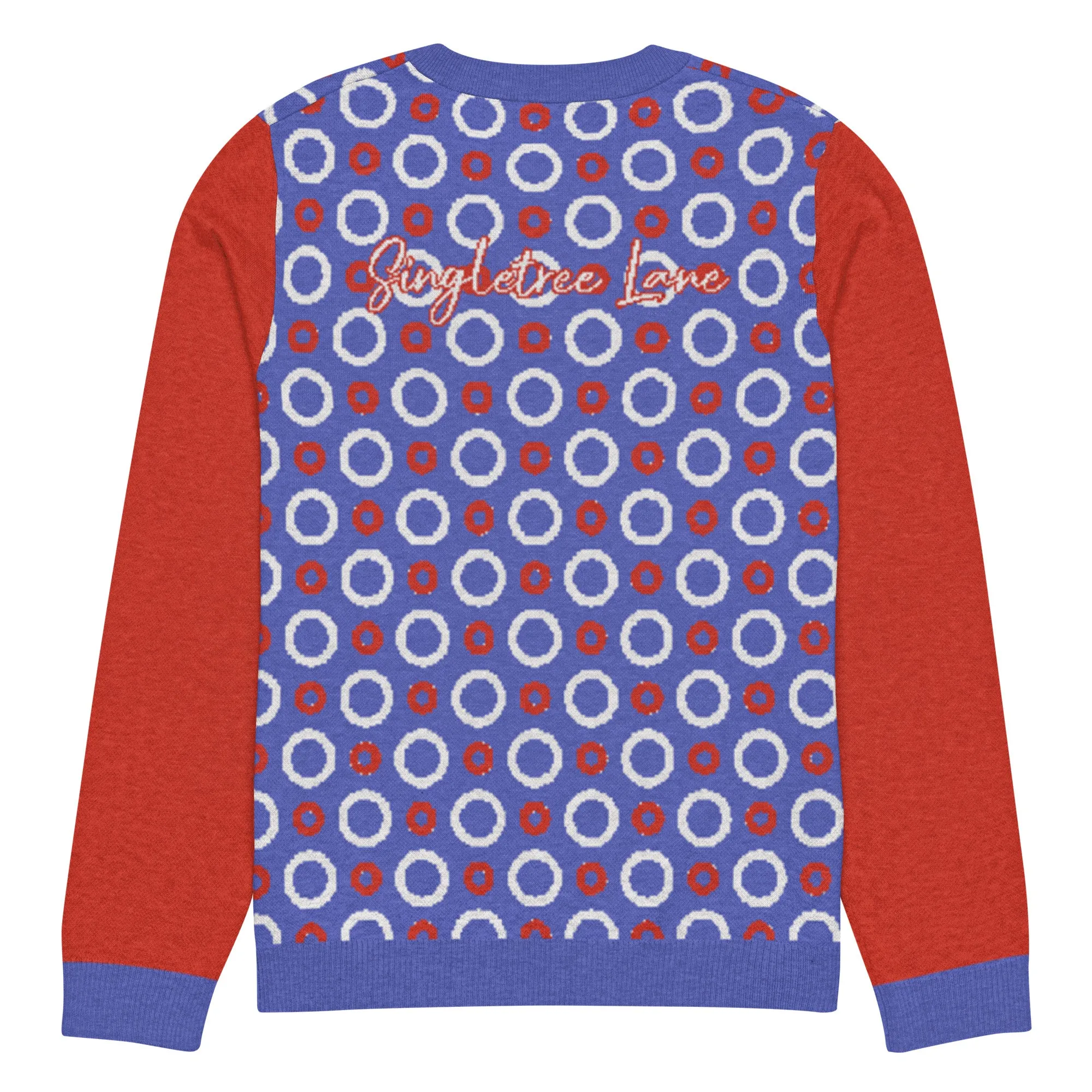 Circle Back in Purple Knitted Crewneck Sweater