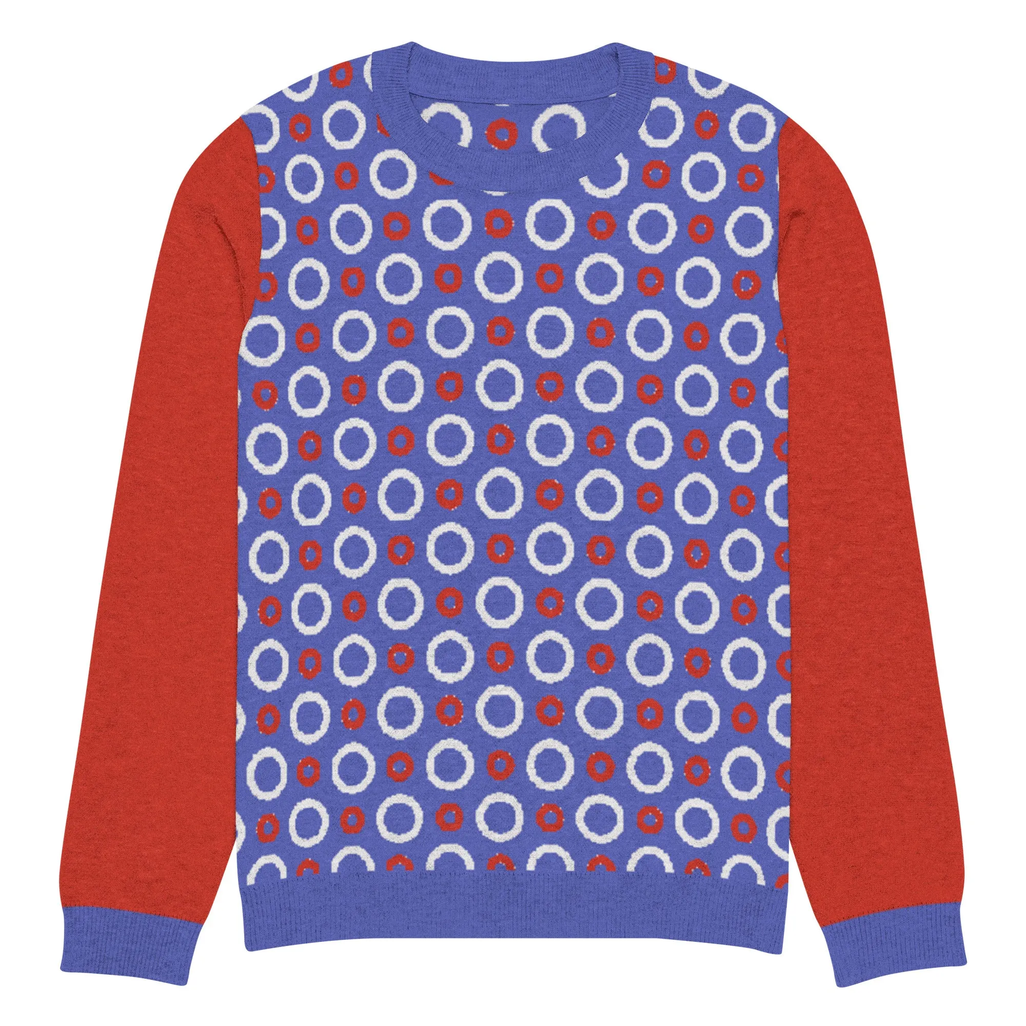 Circle Back in Purple Knitted Crewneck Sweater