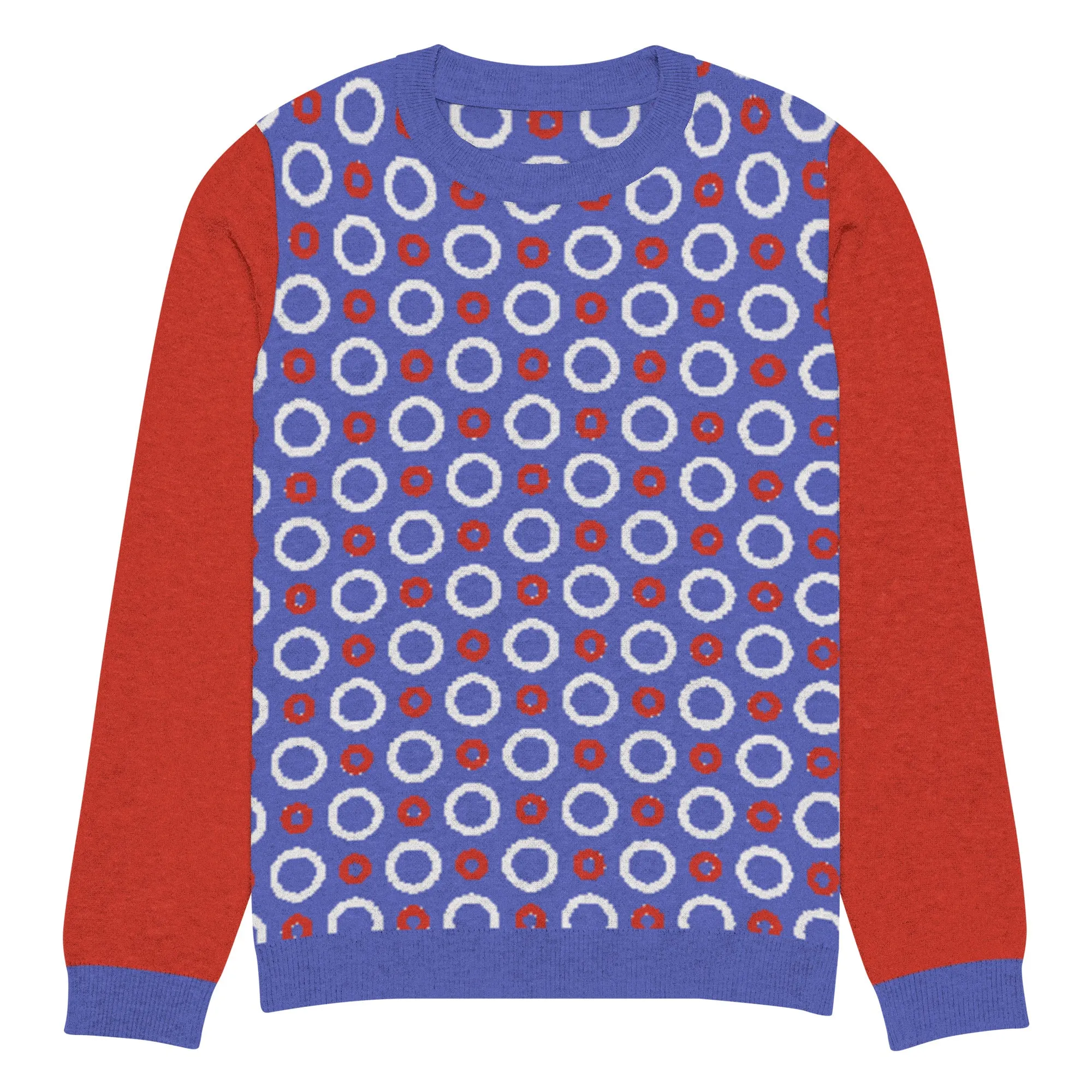 Circle Back in Purple Knitted Crewneck Sweater
