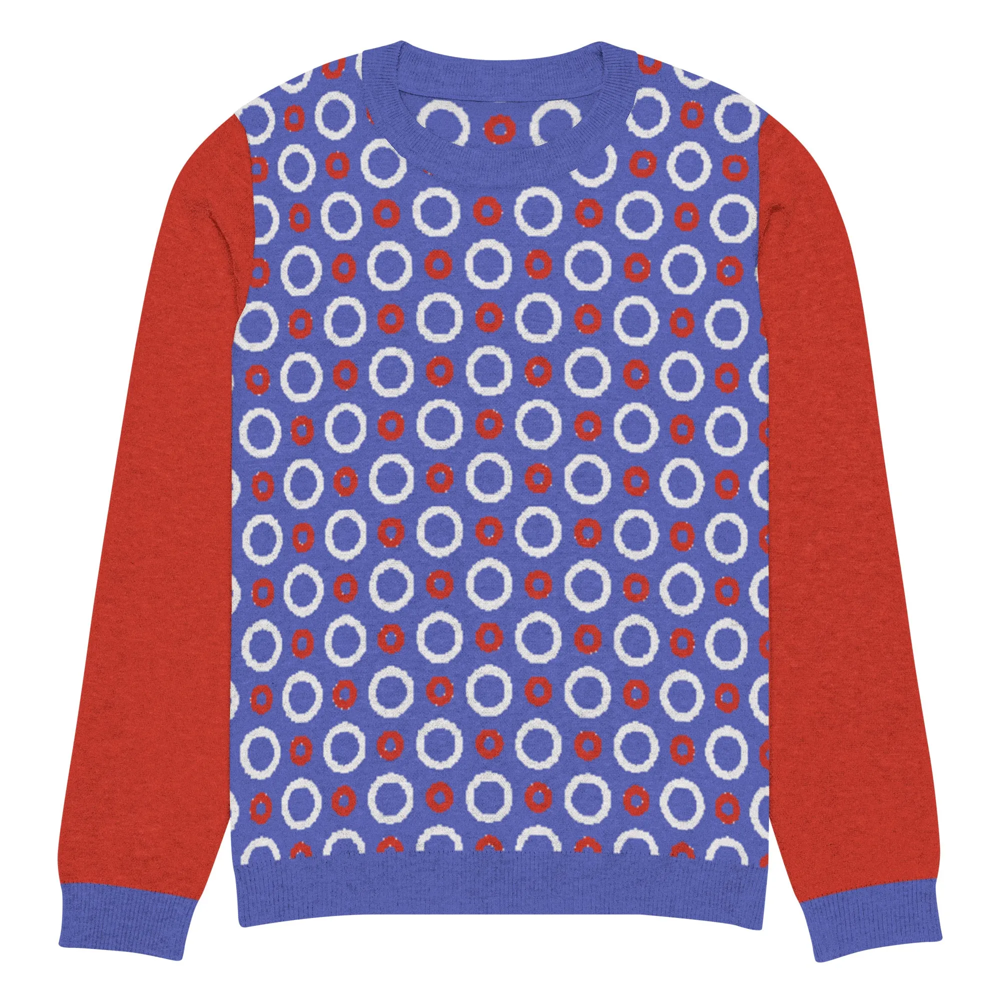Circle Back in Purple Knitted Crewneck Sweater