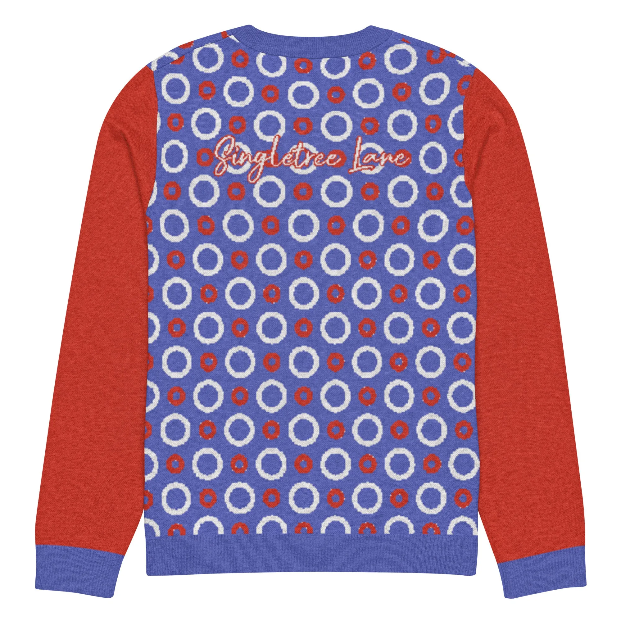 Circle Back in Purple Knitted Crewneck Sweater