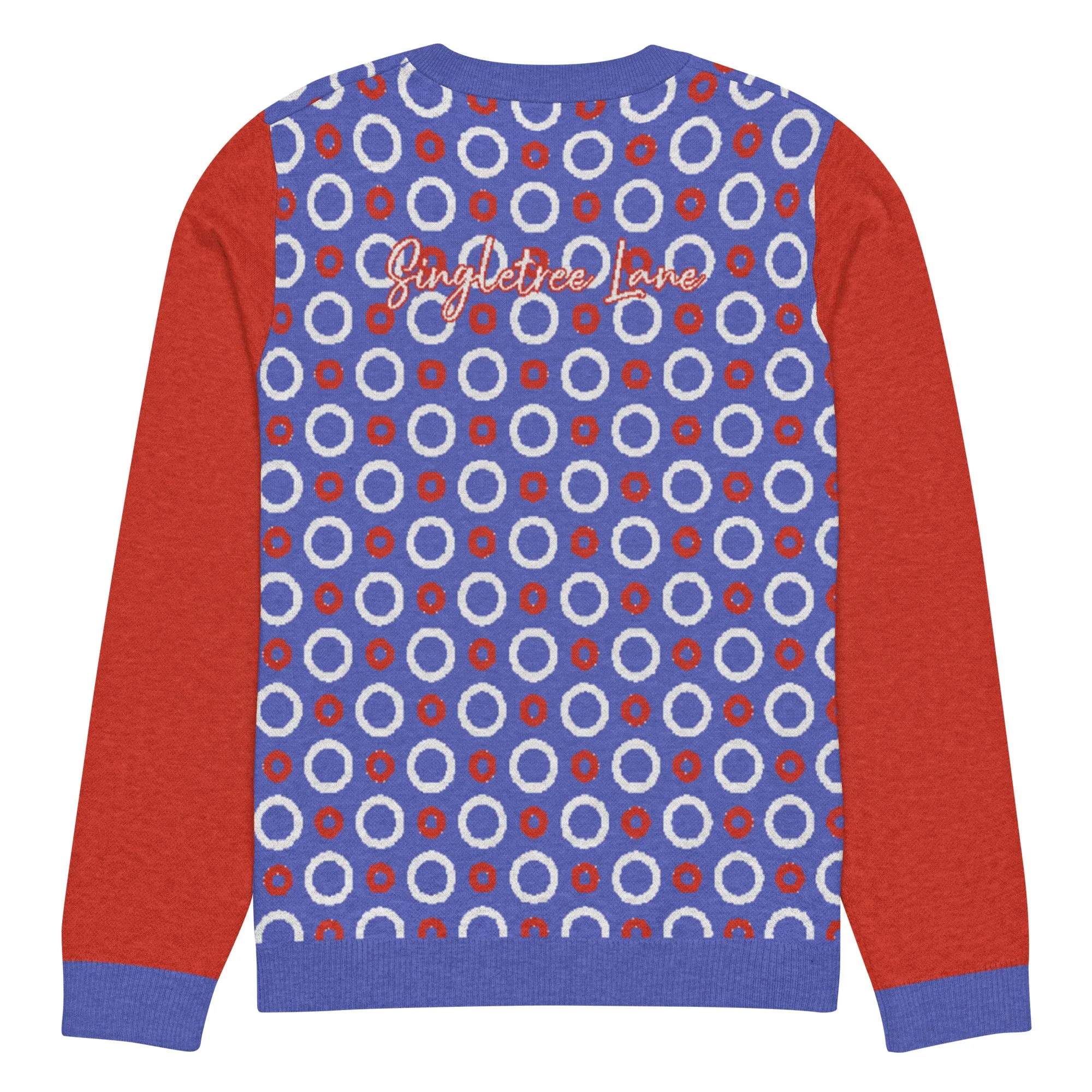 Circle Back in Purple Knitted Crewneck Sweater