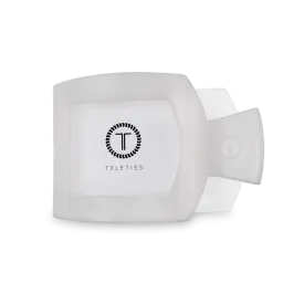 Coconut White Medium Flat Square Clip