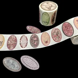 CoraCreaCrafts Washi Tape - Floral Labels Roll