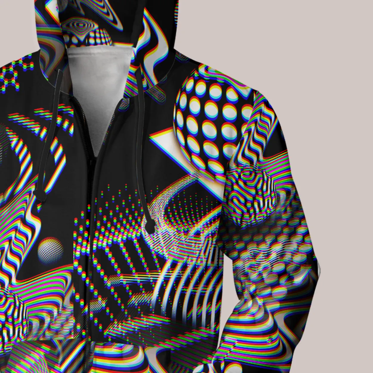 Dissolution Hoodie – Optical Psychedelic Art