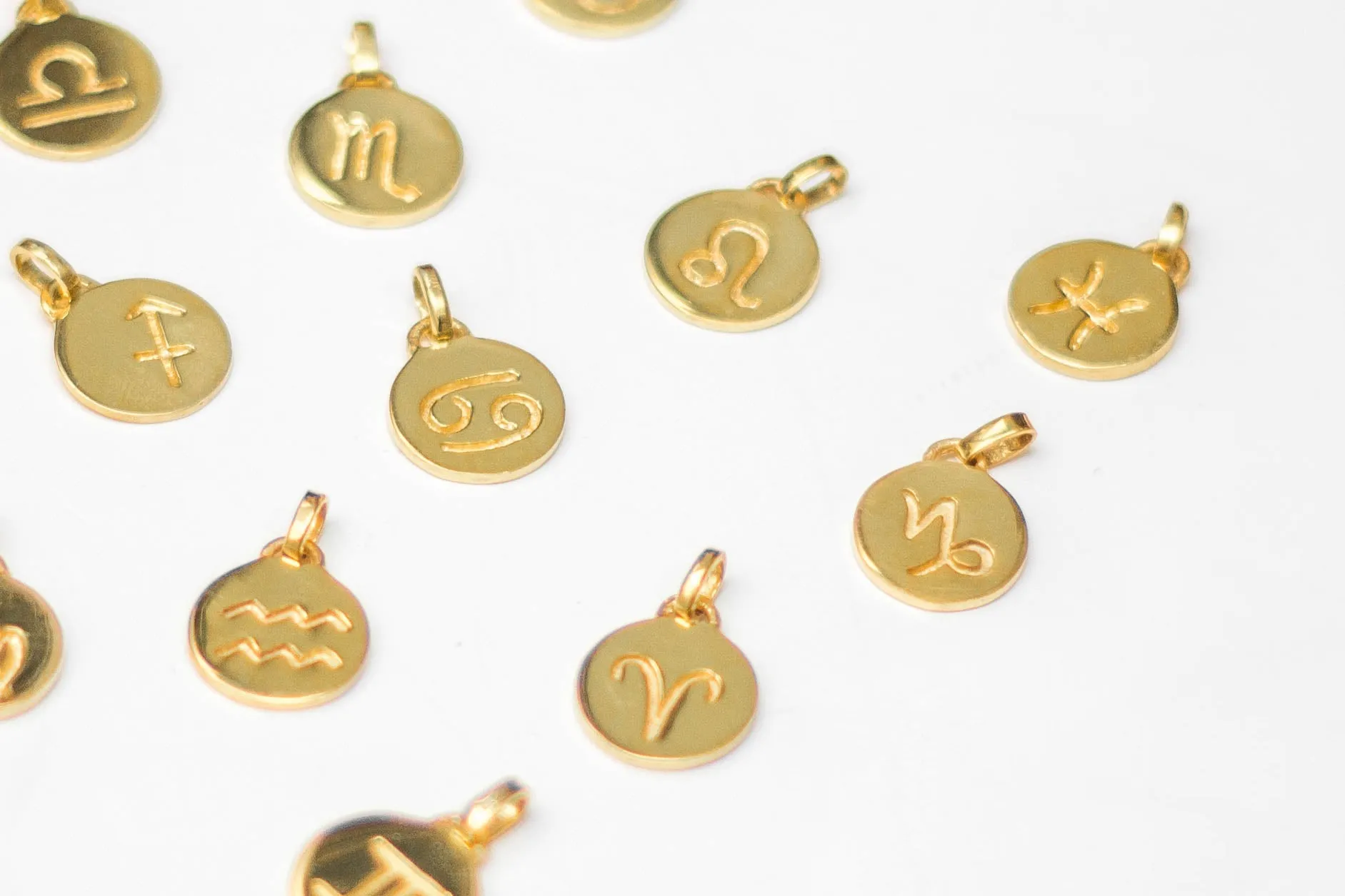 Libra Necklace, Solid Gold