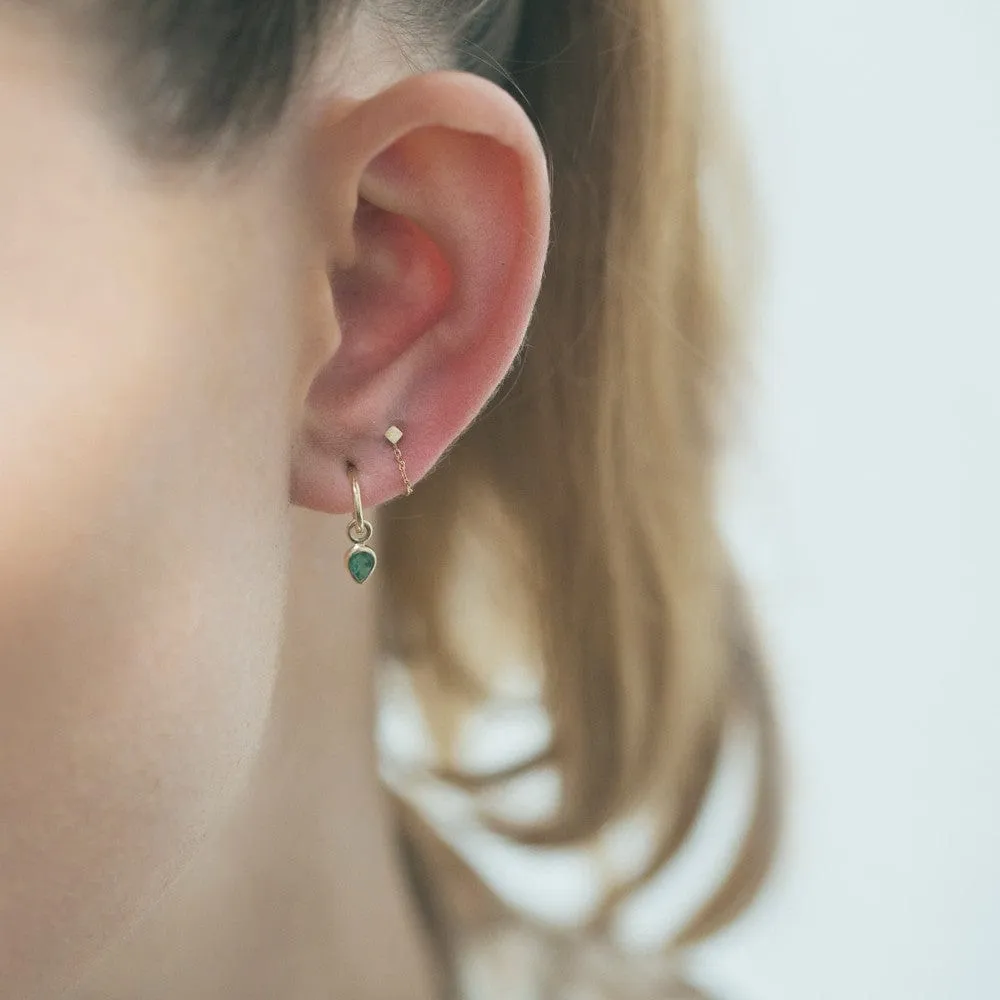 Loop Chain Stud - Single Earring