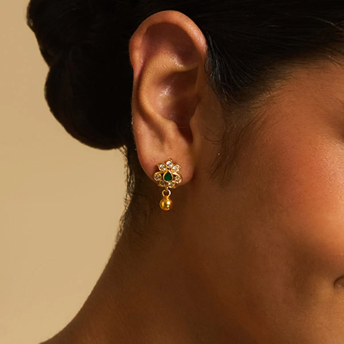 Silver Temple Earring 174074