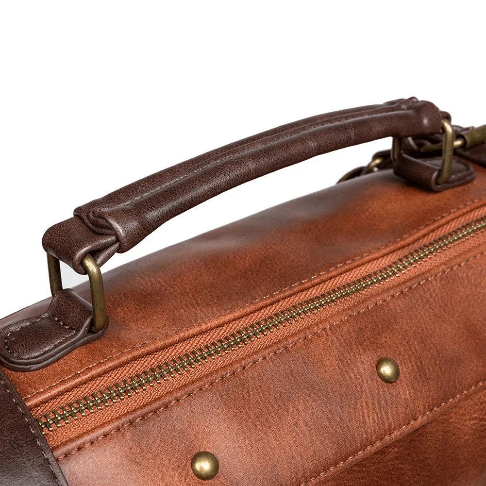 Steampunk Large Capacity Messenger Bag / Rivets Shoulder Bag